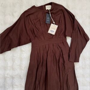 Veiled Collection NWT Brown Women Maxi Dress